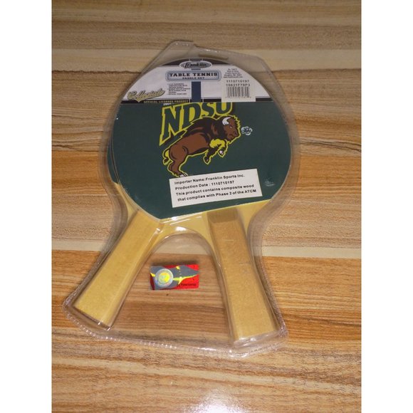 North Dakota State Bison NCAA Tennis Paddle Set - College Sports Ping Pong - Picture 3 of 5